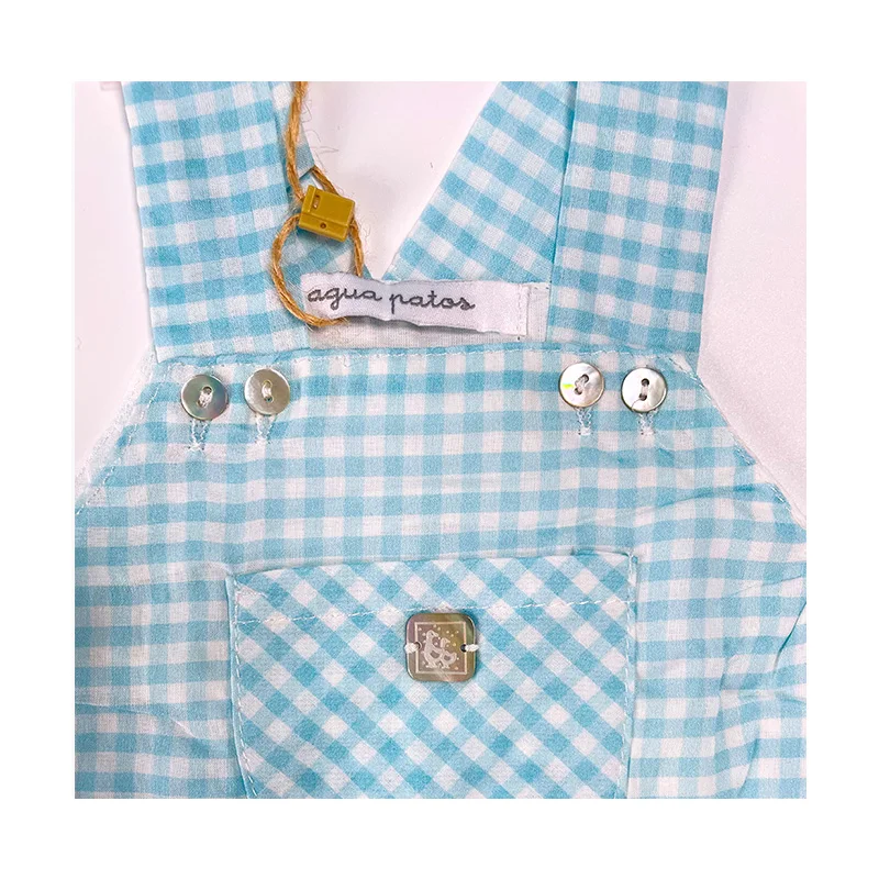 Infant Clothes Baby Unisex Designer Custom Jumpsuit Newborn Romper Wholesale 2024 Hot Sale Summer Cute Plaid Woven AD Sleeveless