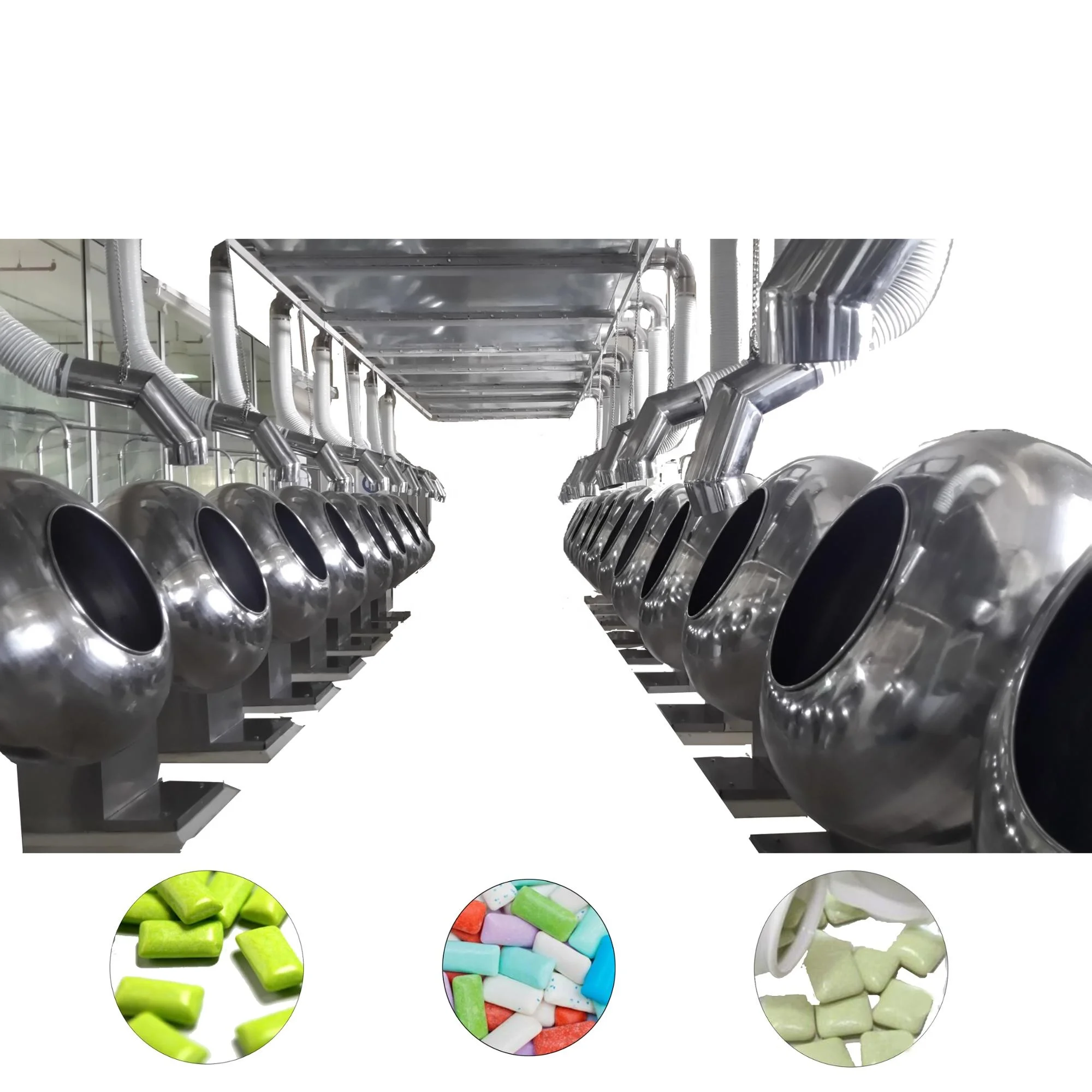 big capacity chewing gum coating pan machine