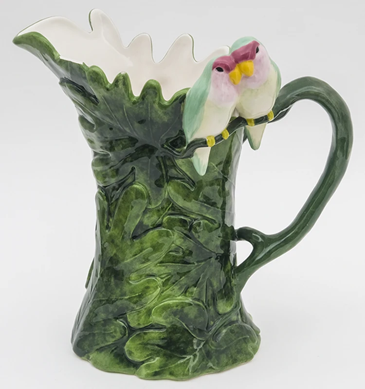 
New Arrival 3D Bird Earthenware Vase Indoor Ceramic Flower Pot for Decoration 