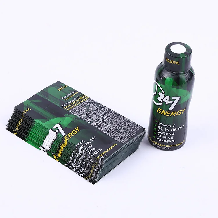 China Custom Printed PET PVC Plastic Film Label Cosmetics Heat Shrink Sleeve Wrap For Detergent Shampoo Skin Care Plastic Bottle