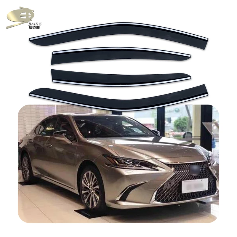 Оконный козырек для LEXUS ES 300H 2018 2019 из нержавеющей стали отделка вентиляционный погоду отражающая пластина защиты от ветра и защита дождя