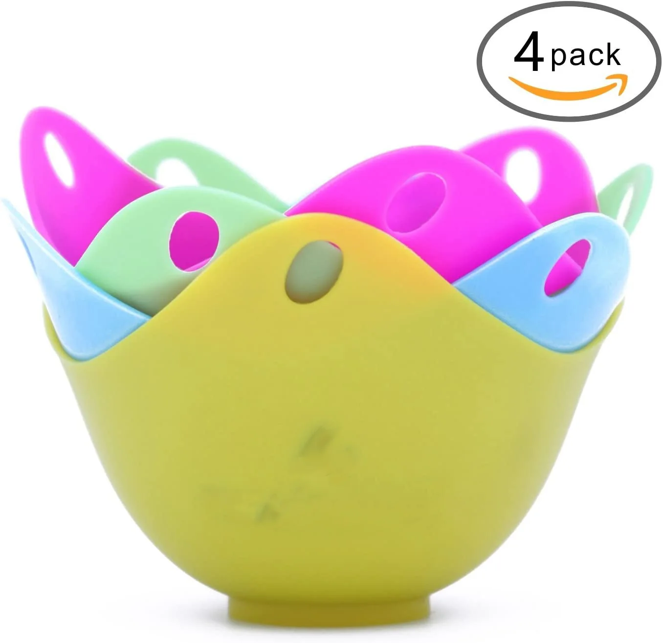 2022 manufacturer Top Seller BPA Free Pack of 4 Egg Poaching Cups Set Microwave And Stovetop Egg Cooking Silicone Egg Poacher