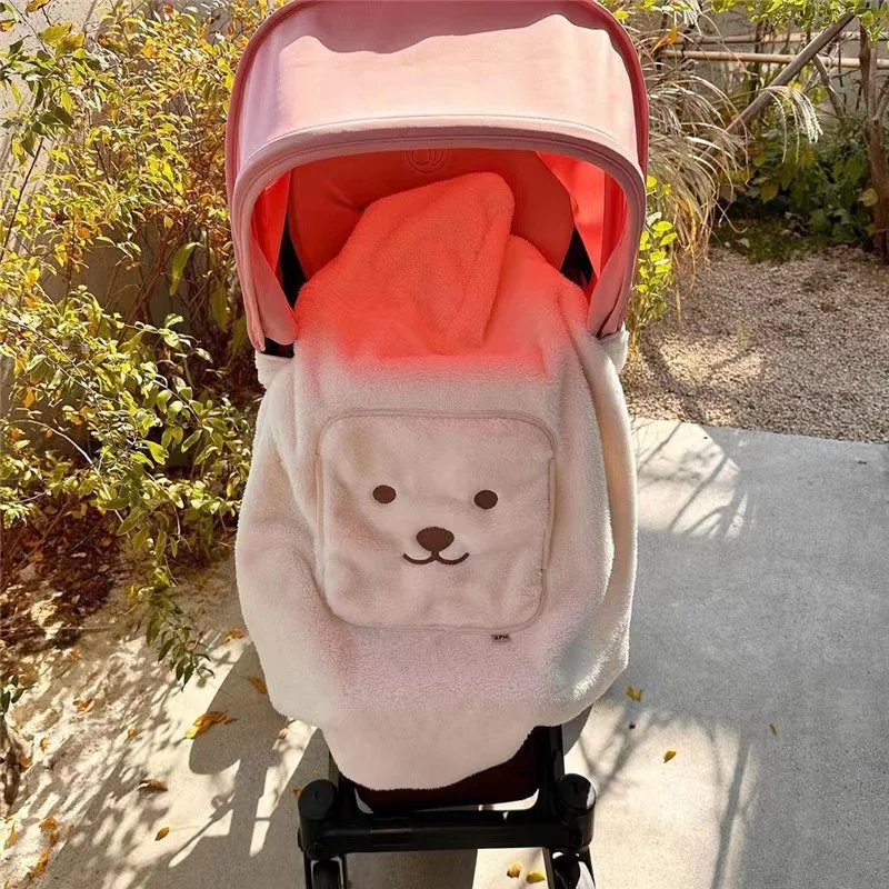 Windproof Winter Cloak Bear Toddler Warm Quilt Infant Cloak Outwear Baby Blanket Stroller Cover Blanket