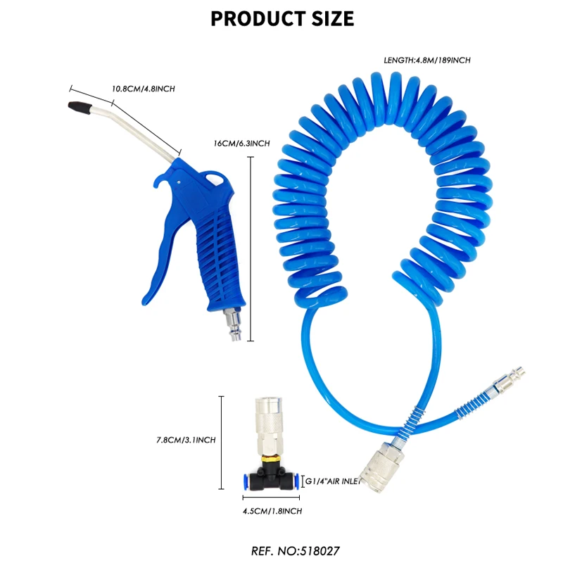 Pneumatic Tool Plastic Industrial Nozzle Tyre Air Blow Gun Air Duster Gun for Blowing Dust