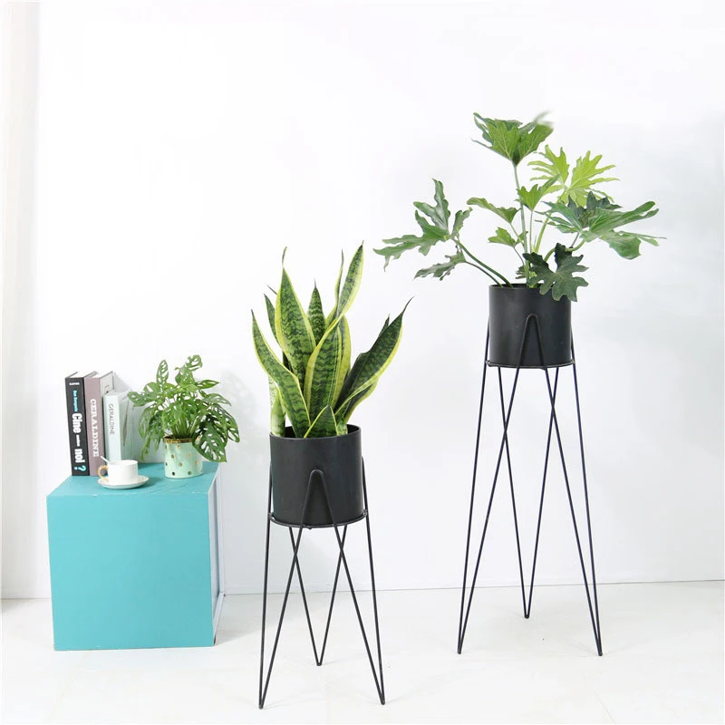 Mid century  Elegant Garden planter pot holder Metal Plant Stand