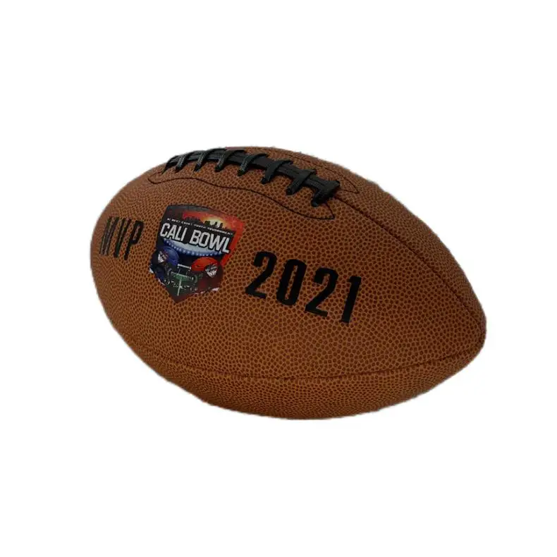 Factory Wholesale Customized American Football Professional Size 3/6/9 PU Training Ball Made of PVC and Rubber