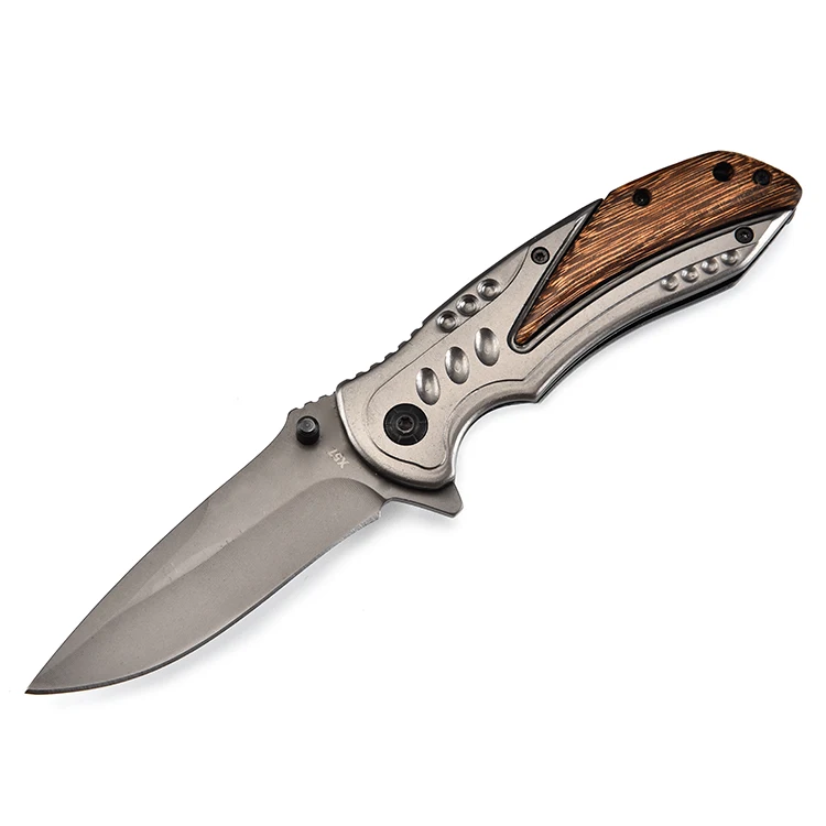 High Quality Titanium Pocket Knife 3 Type Handles with 440 Stainless Steel Blade for Outdoor Protection Survival Hunting