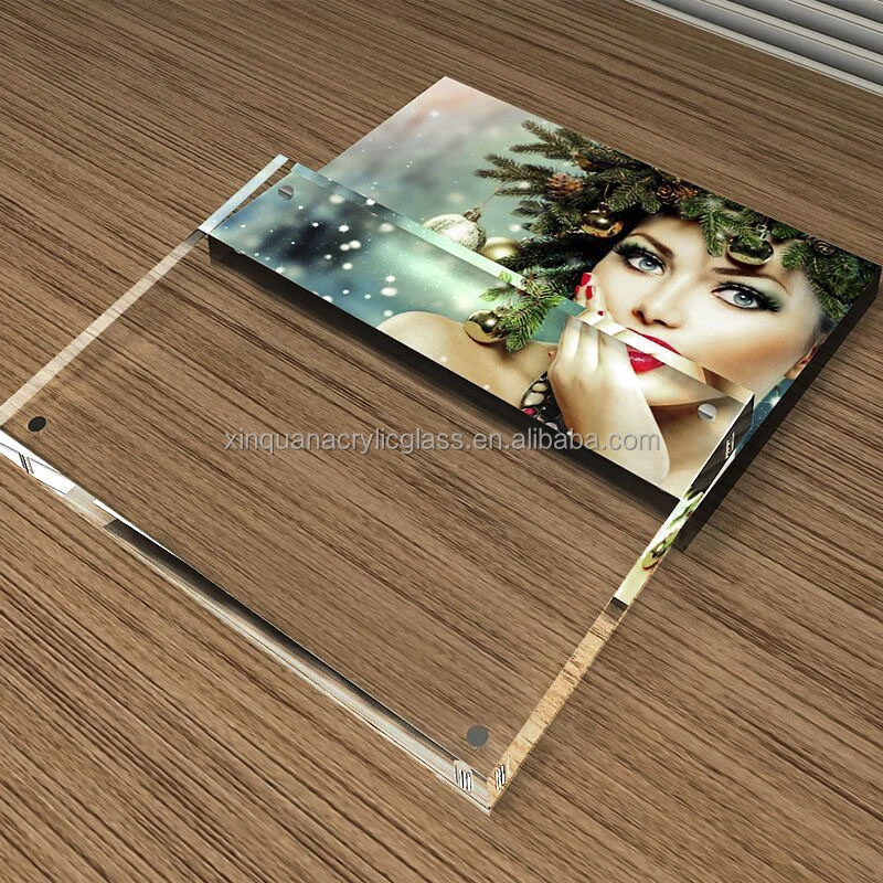 2022 Wholesale Customized Clear Transparent Magnetic Double Sided Acrylic Photo Frame