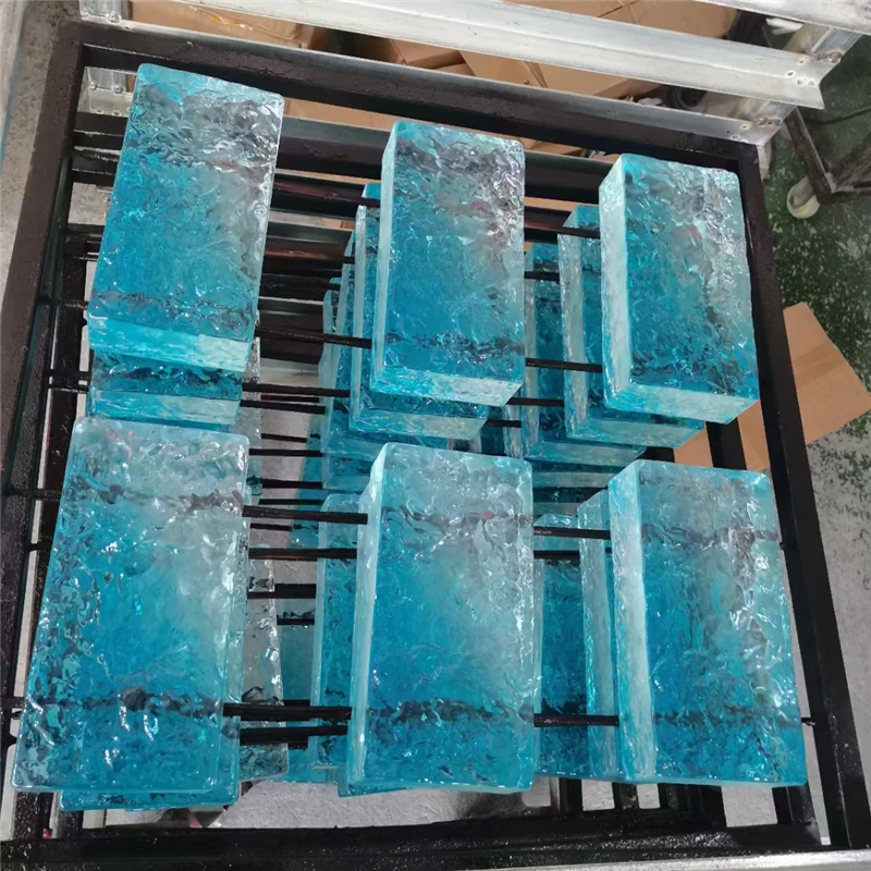 Low price glass block with hole colored glass block glass brick market price