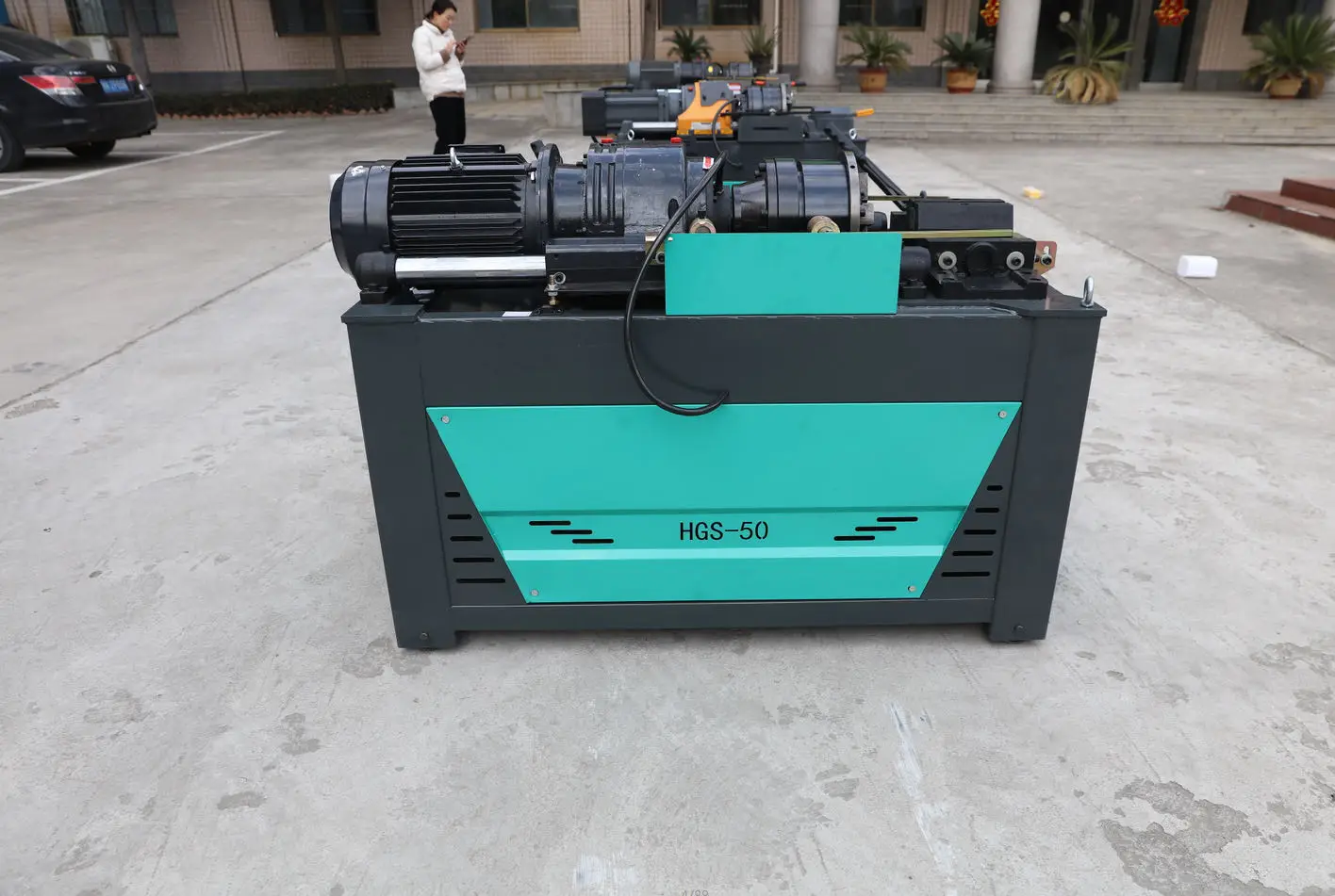 Used Reinforcing Steel Bar Rolling Threading Screw Making Machine with 380V Motor New Condition for Sale