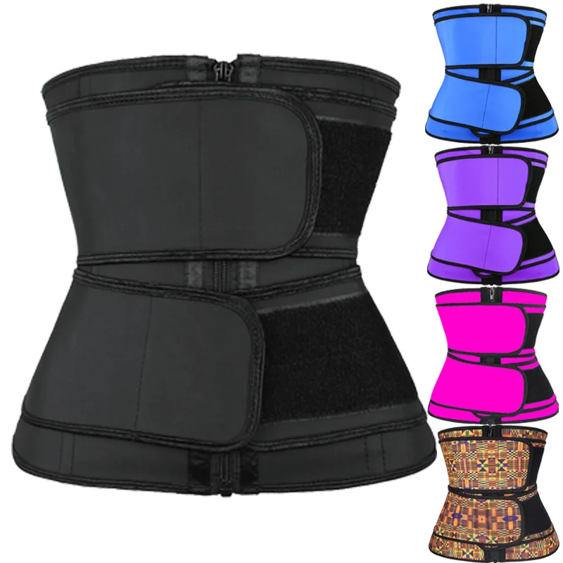 NANBIN 5 видов цветов латексный корсет для тренировки талии с двумя ремнями