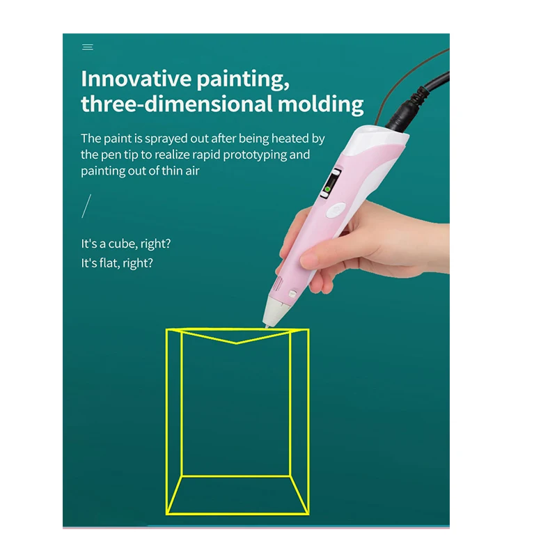 2022 newest student gift ce rohs approved 3d printer pen  professional printing pen  kids educational learning toys