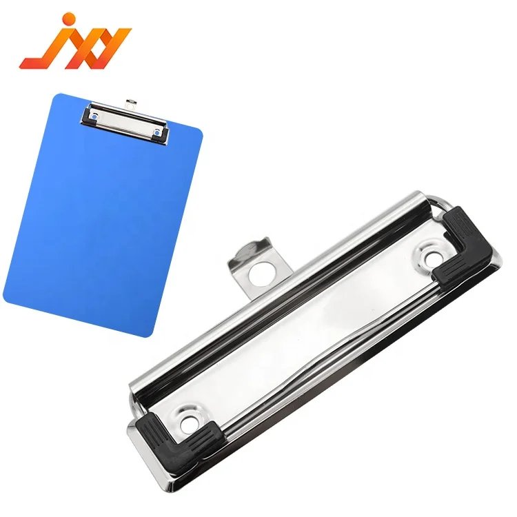 Распродажа, заводская цена, офисные принадлежности, 100 мм, никель, серебряная доска, зажим, зажим для заметок, клипса для обмена A4 A5 A3 FC