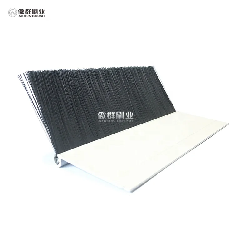 Black Fire Door Sweep Brush Seal