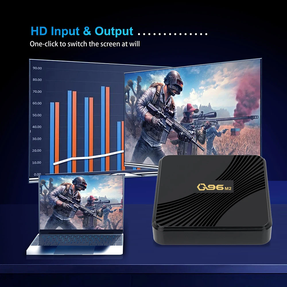 BYINTEK Q96 M2 4K Android 11 international cheapest smart black TV BOX with 16 ROM support 3D games video hd