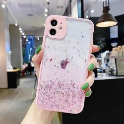 Glitter Tin foil colorful glue phone case bing deisigns shine star TPU PC covers for Samsung A51 A71 S20 FE