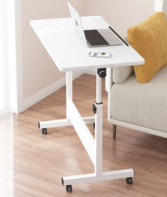 Collapsible Panel Wide Desktop Hand Sit Stand Desk Adjustable Workstation Movable Study Desk with Cup Holder