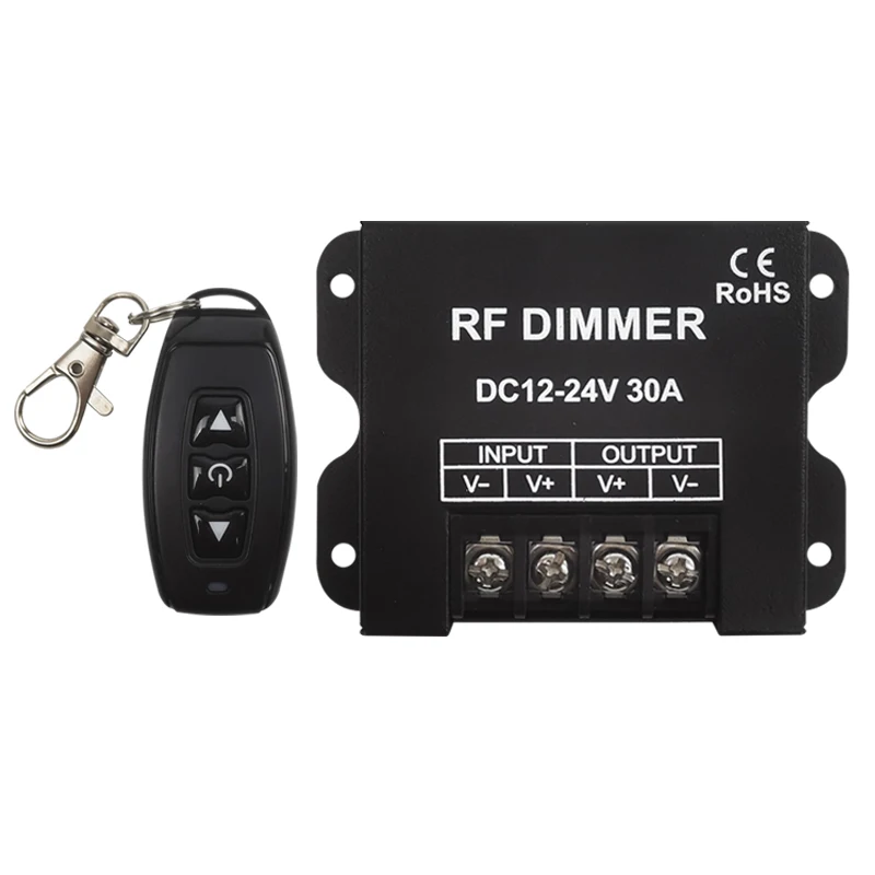 DC12-24V LED одноцветные беспроводная ручка дистанционного управления RF Диммер 3 ключа диммер для гибкой светодиодной ленты затемнения Диммер переключатель контроллер