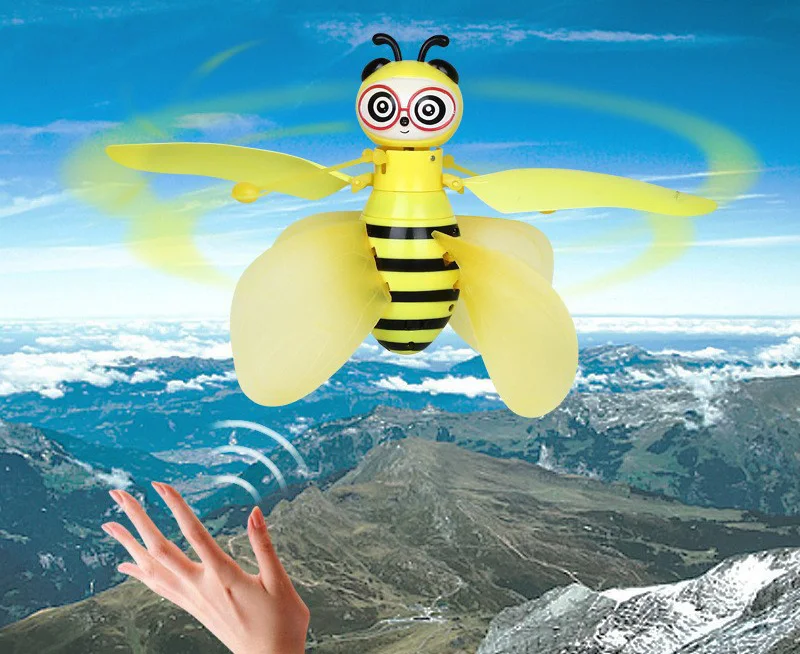 Bee Induction flying Toy Sensing Aircraft With Sensors Mini Flying Toy Helicopter Levitation Toy For Kid