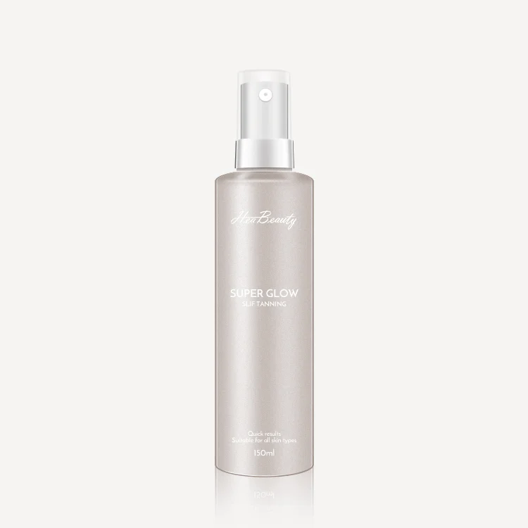 Private Label Organic Shimmering Glow Dry Oil Bronze Glitter Shine Tanning Body Serum Tanning Shimmer Oil Spray