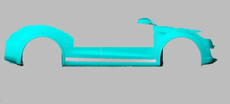 RZ Style Model X DRY Carbon Fiber Side Door Decoration Trims for Tesla Model X 2016-2018