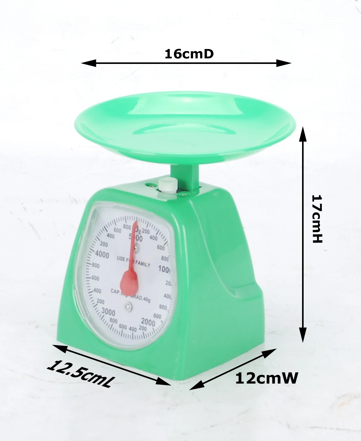 ABS Plastic material scale 1kg 2kg 3kg 5kg digital weighing chinese electronic kitchen scale
