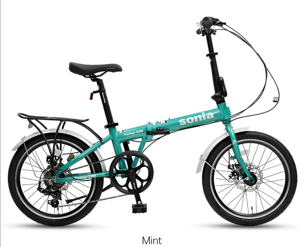 20inch Folding Bicycle Adult Folding Bike Portable Ultralight Bicycle Single Speed Variable Speed Driving Bicycle
