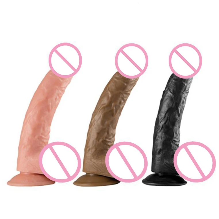 Artificial Penis Picture Huge Dick Cock Realistic Sex Male Dildo for Women Silicone Rubber