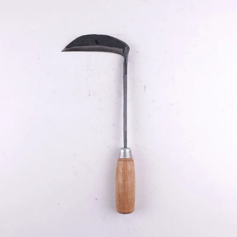 Manganese steel hand forged small sickle leek knife grass cutting knife leek rake farm tools