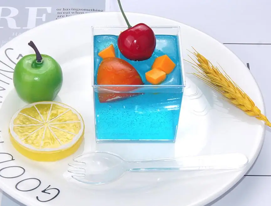 150 ml High Quality Disposable Clear Cup for Pudding Plastic Bottles Acrylic Dessert Cups