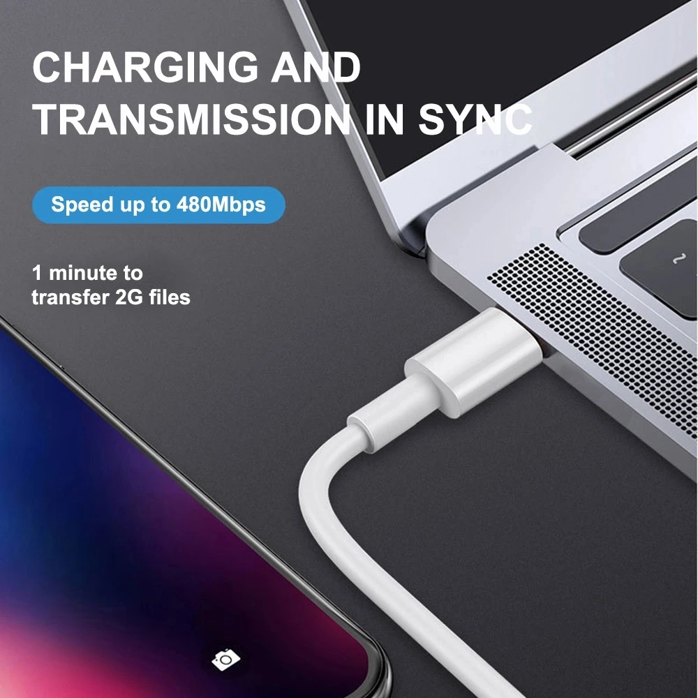 Кабель для передачи данных iphone оригинальный прочный кабель сотового телефона 12 11 7 8 xs xr micro