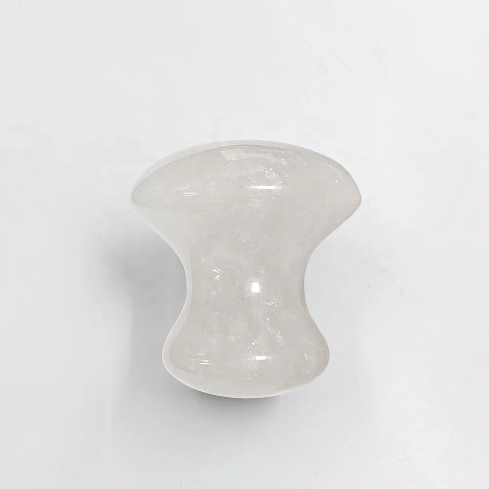 Mushroom Shape facial cream custom mussles scraping jade facial massage tool jade guasha stone