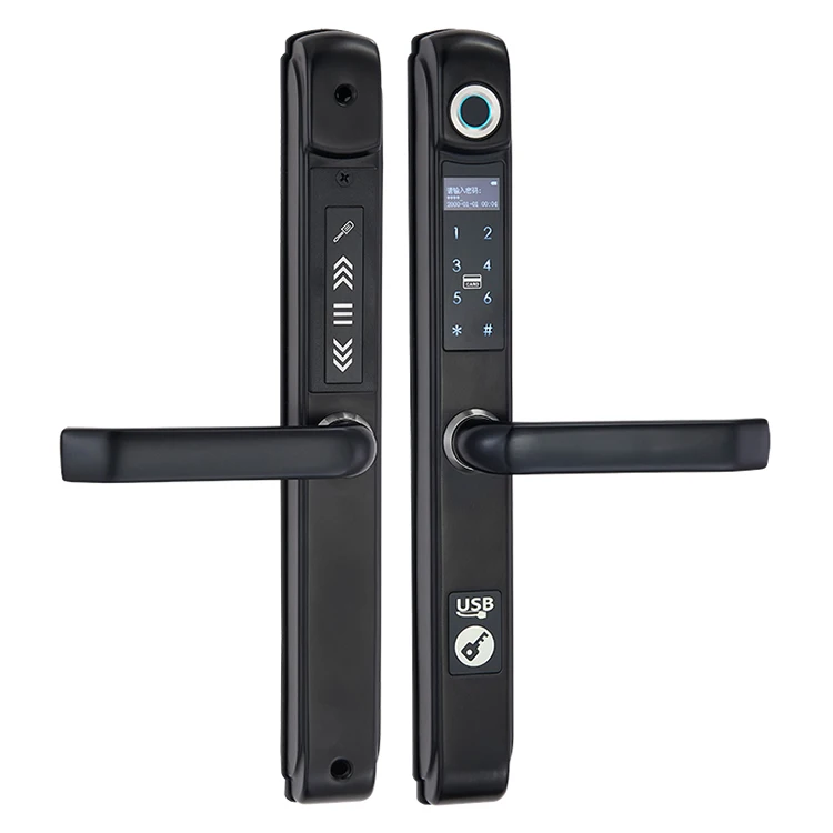 304 stainless steel Access Control  fingerprint Home smart door lock