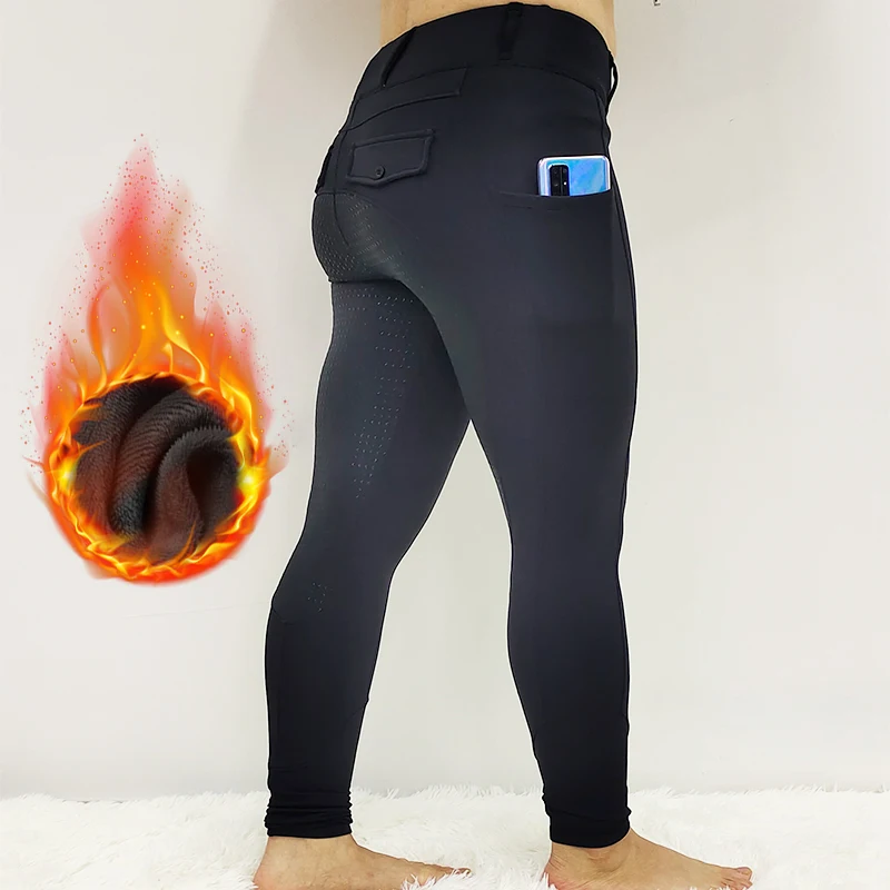 High Quality Lady Horse Riding Pocket Jodhpurs Leggings Females Equestrian Clothing Pants