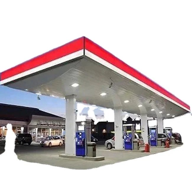 Steel Structure Gas Station Canopy for Fuel Stations