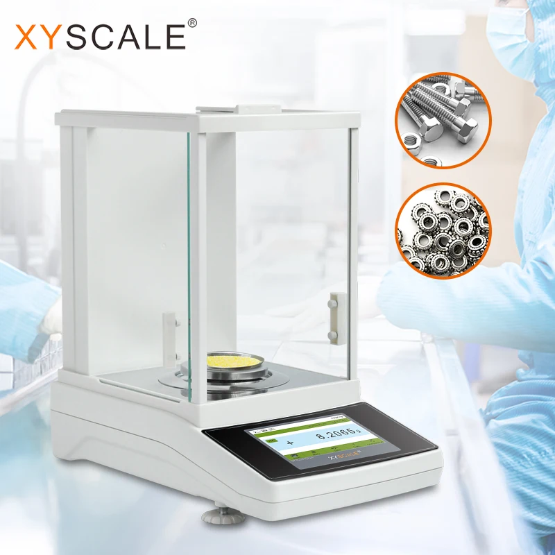 0.0001g 100g internal calibration analytical balance with touch screen