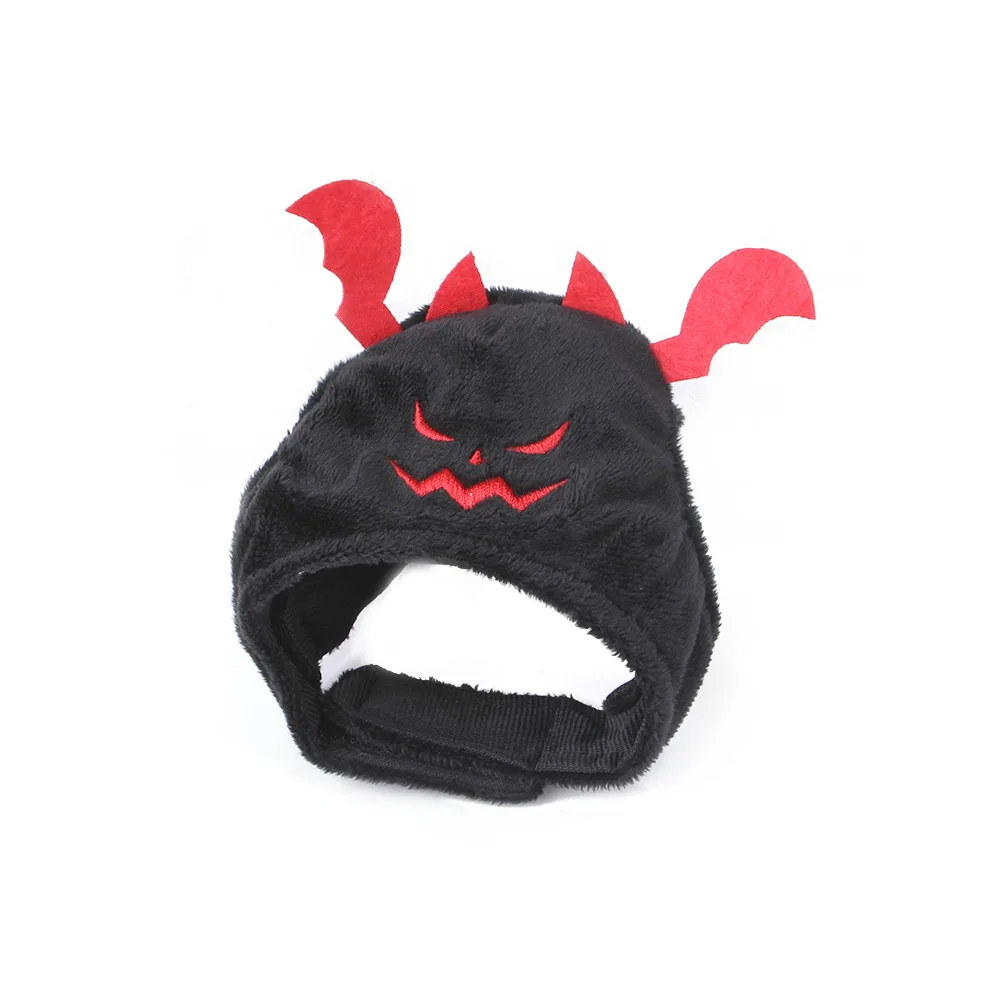 Hot Sale Super Funny Cartoon Washable Durable Orange Plush Halloween Cat Headgear For Cat Puppy
