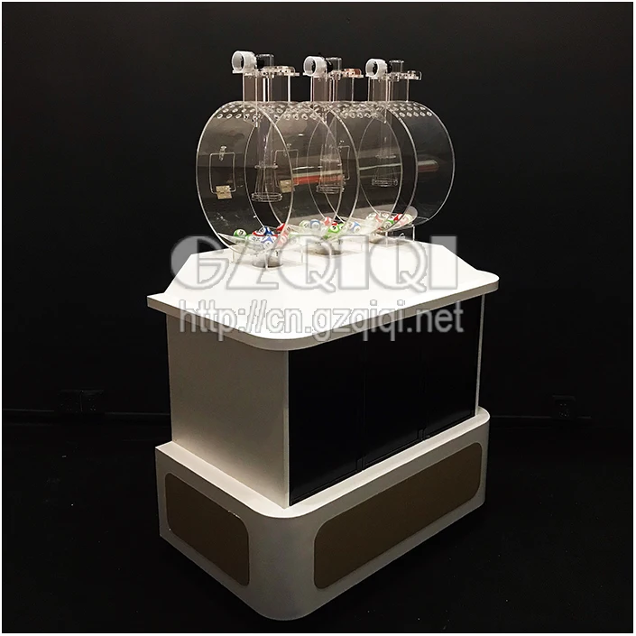 Customized multi-cylinder lottery machine with display screen
