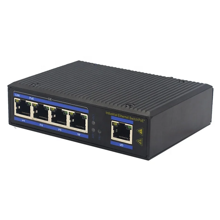 Монтажный коммутатор на din-рейку, 5 портов, 4 порта, ethernet коммутатор poe 48 В