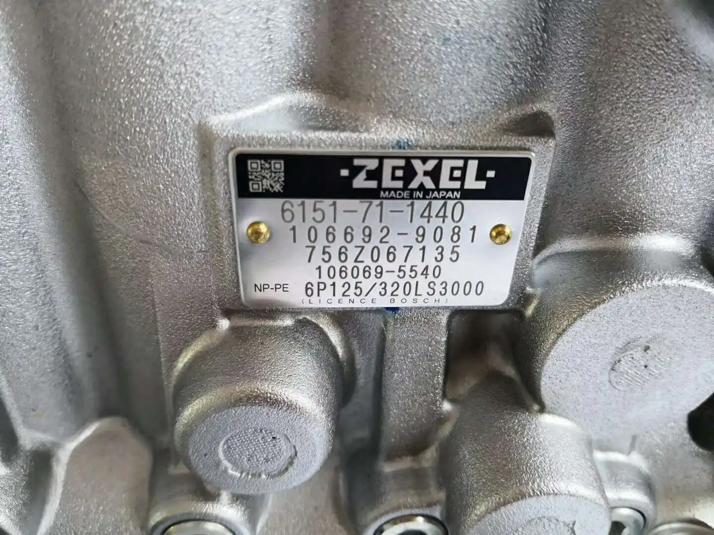 Original new injection pump assy 6151-71-1440 for Komatsu S6D125-1 diesel engine fuel pump