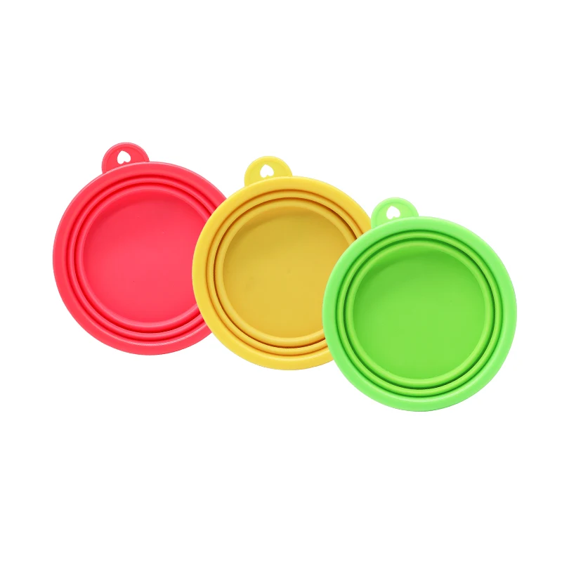 Новый дизайн под заказ, силиконовая складная миска для домашних животных для путешествий