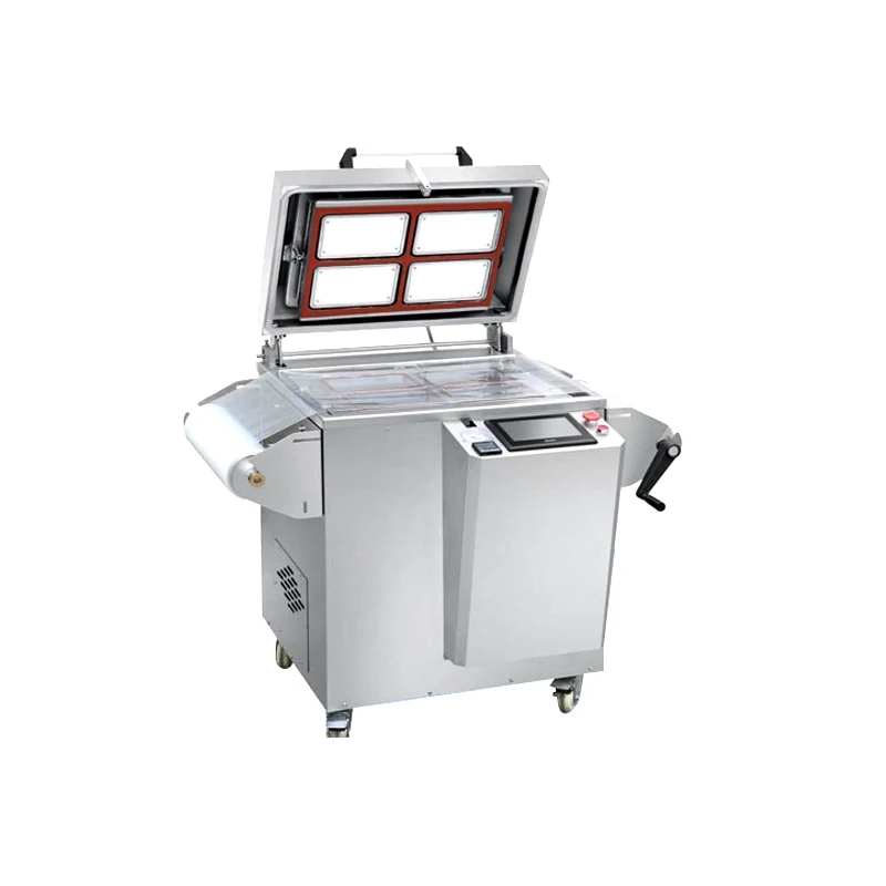 YUPACK tray vacuum sealing machine ,tray vacuum packaging machine