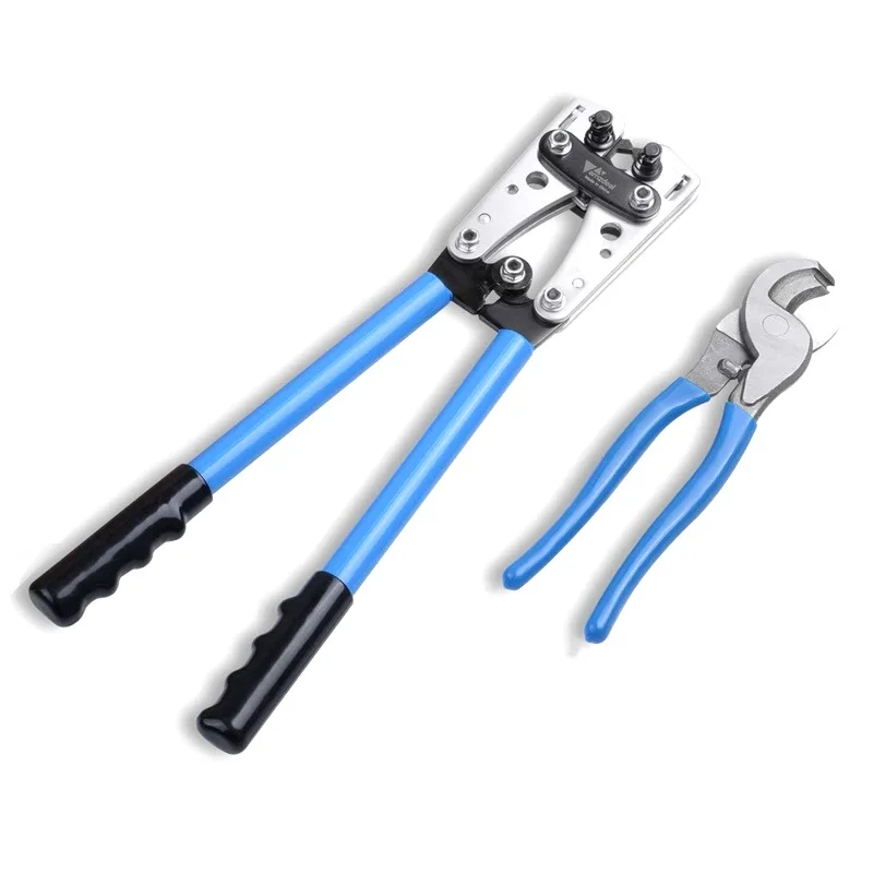 Набор инструментов для обжима трубчатых наконечников 6-50 мм AWG 22-10 многофункциональный инструмент для обжима аккумуляторных кабелей наконечник шестигранные обжимные плоскогубцы ручные инструменты