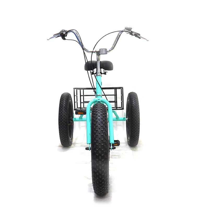 adults tricycle with 3 wheel tire adult 3 wheel  tricycles cargo bike fat tire adult 3 wheel  tricycle with cargo basket