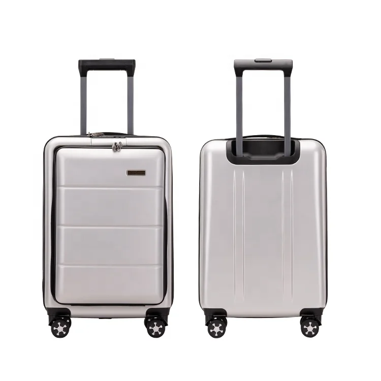 2019 New Product Low MOQ ABS PC Silent Wheel Valise Custom Boarding Suitcase Luggage Set