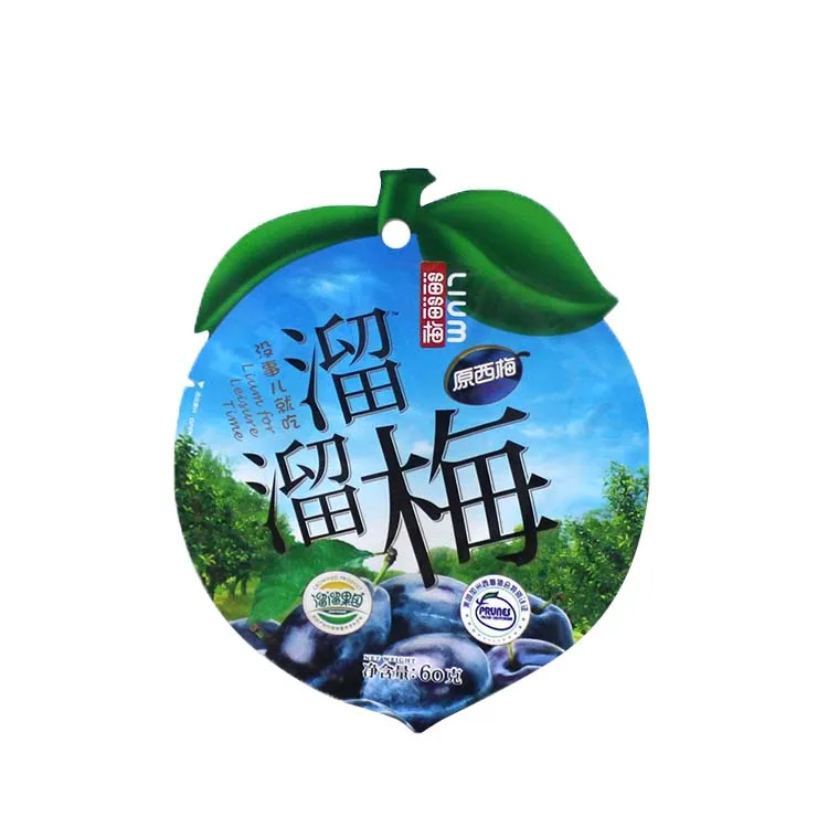 Print Packaging Candy and sugar 3.5g edible smell proof Irregular Special Plastic Die Cut Custom Shaped Mylar Bags
