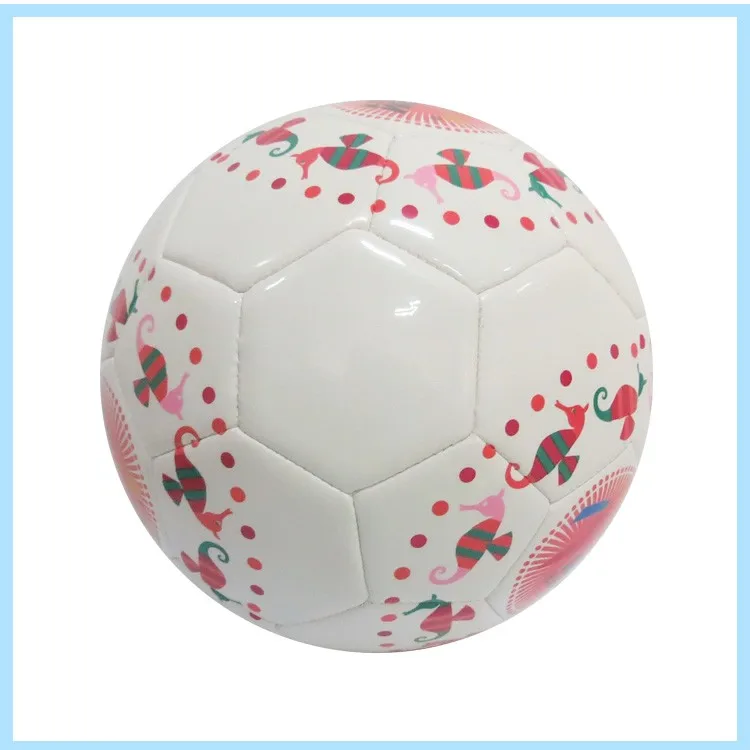 Printed logo leather machine stitched foot ball machine ball