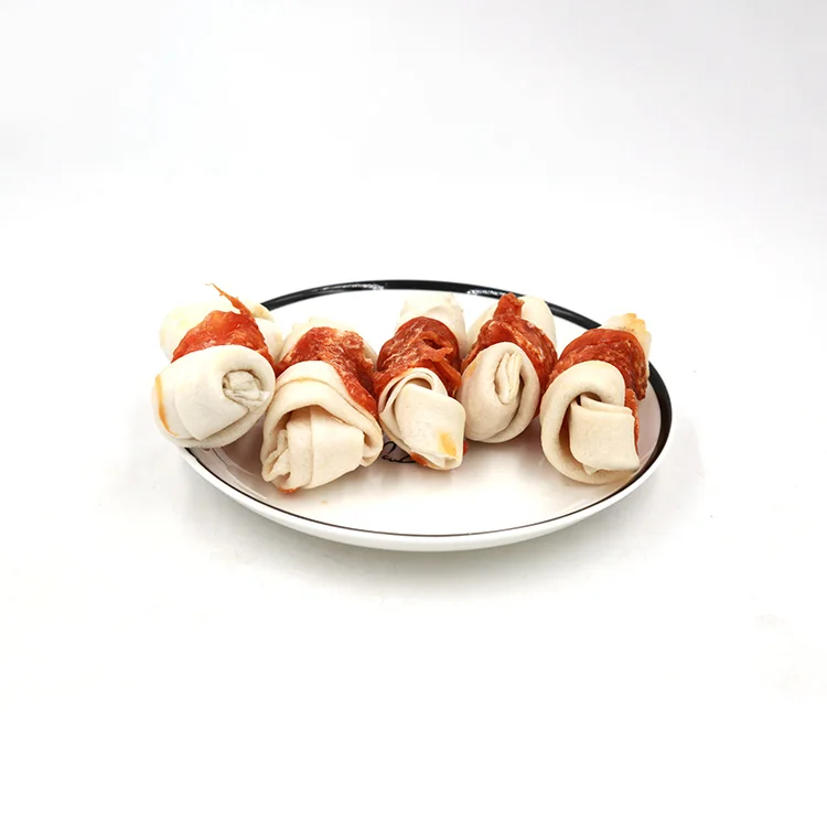 Low Fat Pet Food Dog Snacks Puppy Chews Knotted Bone