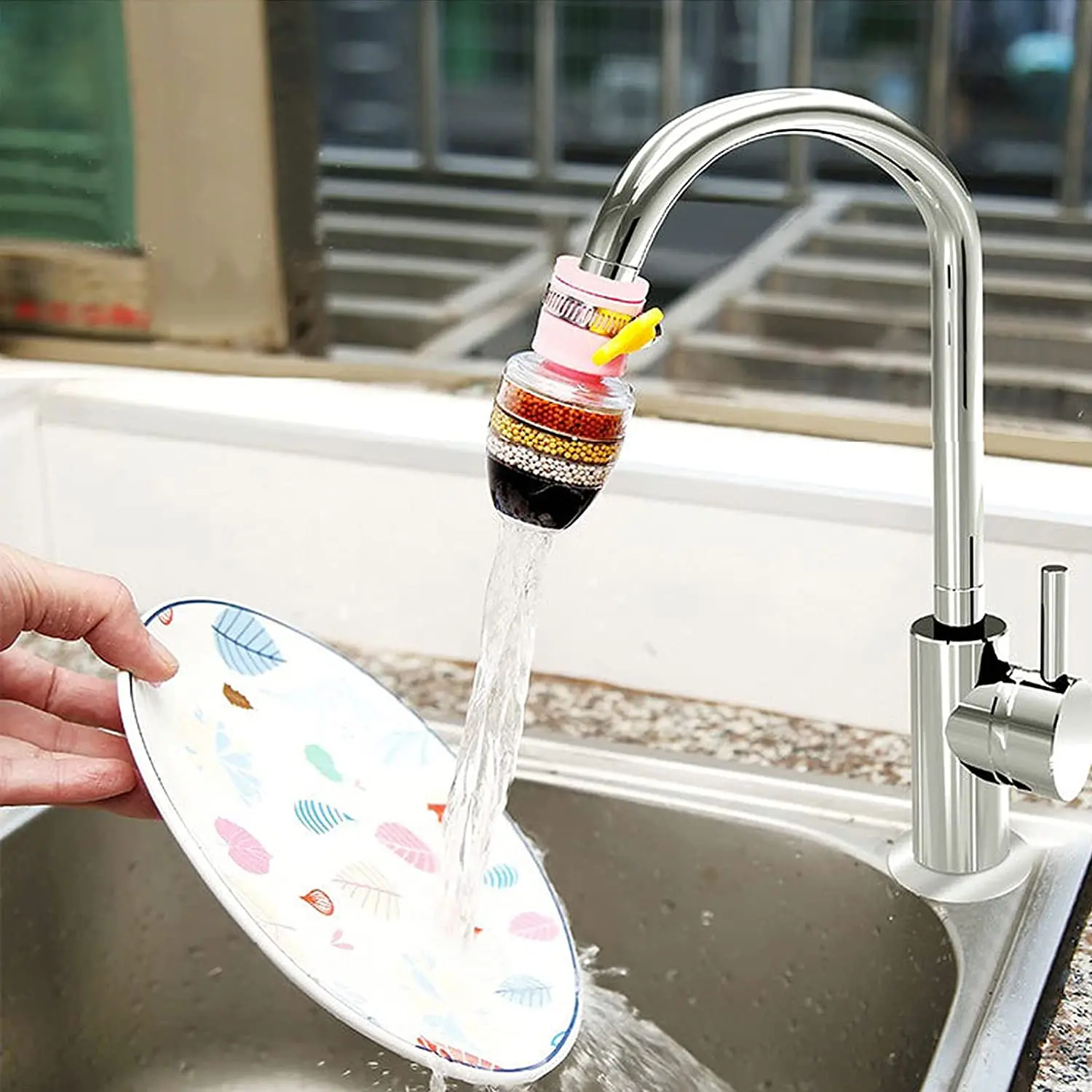 Japan Mini Home Silicon Splash Kitchen Sink Water Faucet Tap Filter Portable Carbon Mini Plus Faucet Filter