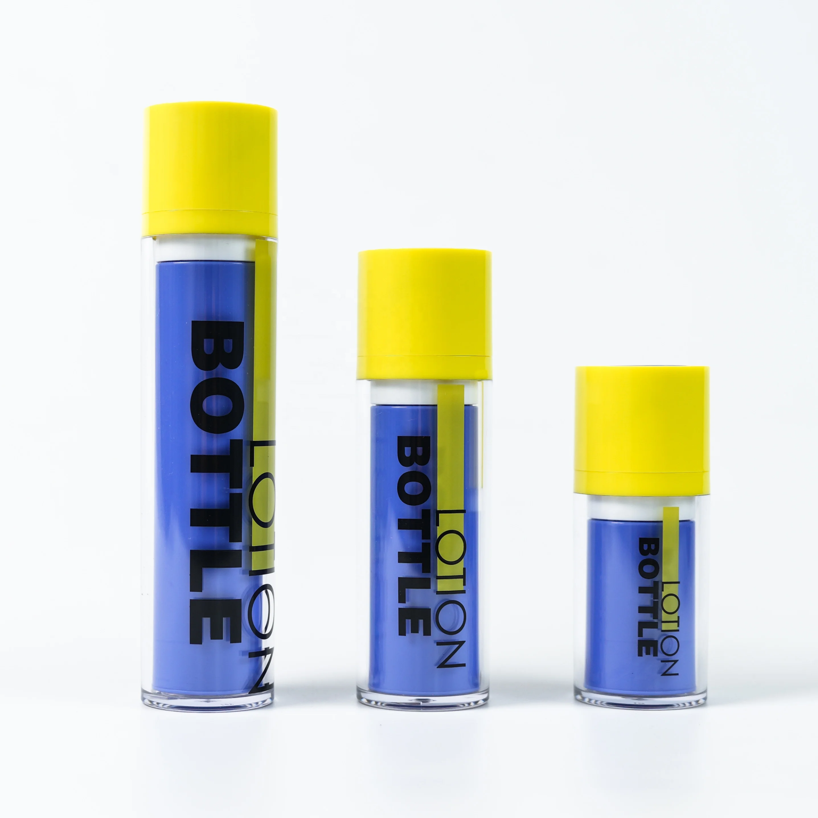 Whosale 15ml 30ml 50ml Plastic Airless Bottle Cosmetic Container Twist Up Lock Lotion Bottle Luxury Skin Care Packaging